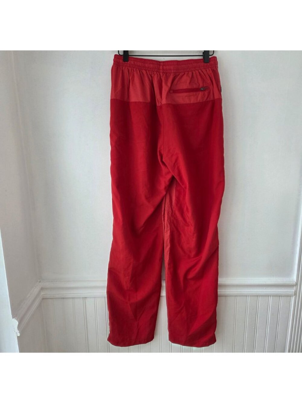 Adidas Windreaker Red Track Pants Exercise Running Workout Men's M - Picture 2 of 12